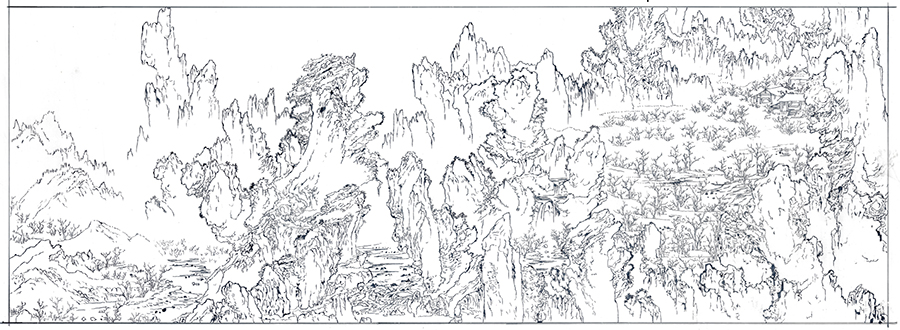 안견 몽유도원도 초안