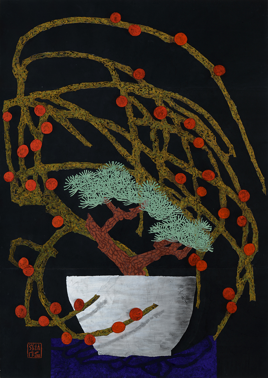 블랙 플라워 010