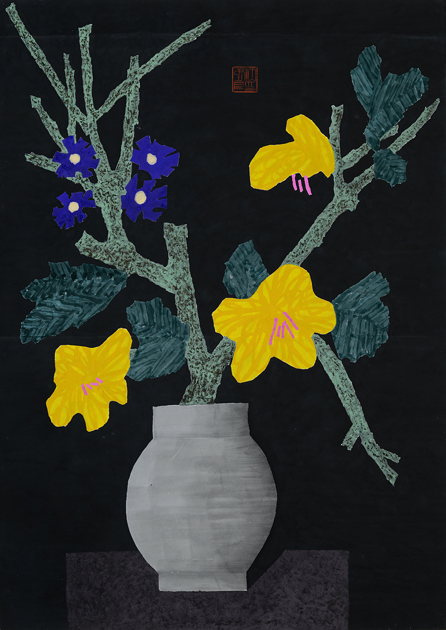 블랙 플라워 011