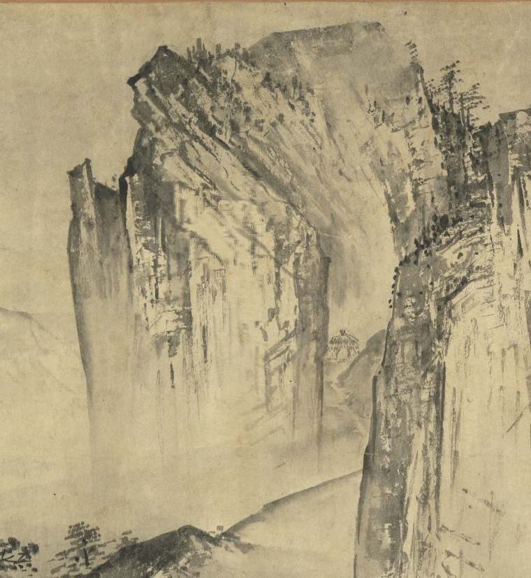 Xia_Gui, Clear_and_Distant_Streams_and_Mountains_detail, c_1195–1224, Southern_Song, ink_on_paper — National_Palace_Museum_Taipei, structural_source_for:chapter_05