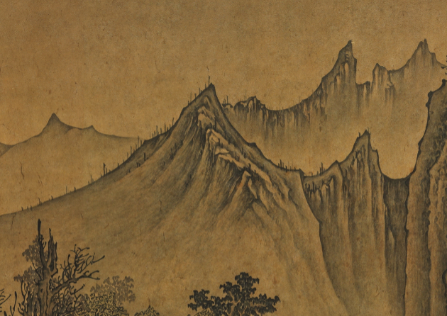 Edited Landscape, 2020, structural_recombination_detail, ink_and_light_color_on_paper — Jang Byeong Eun (Eastbrush, 張炳彥), derived_from_multiple_structural_fragments, process_chain_id:EL2020