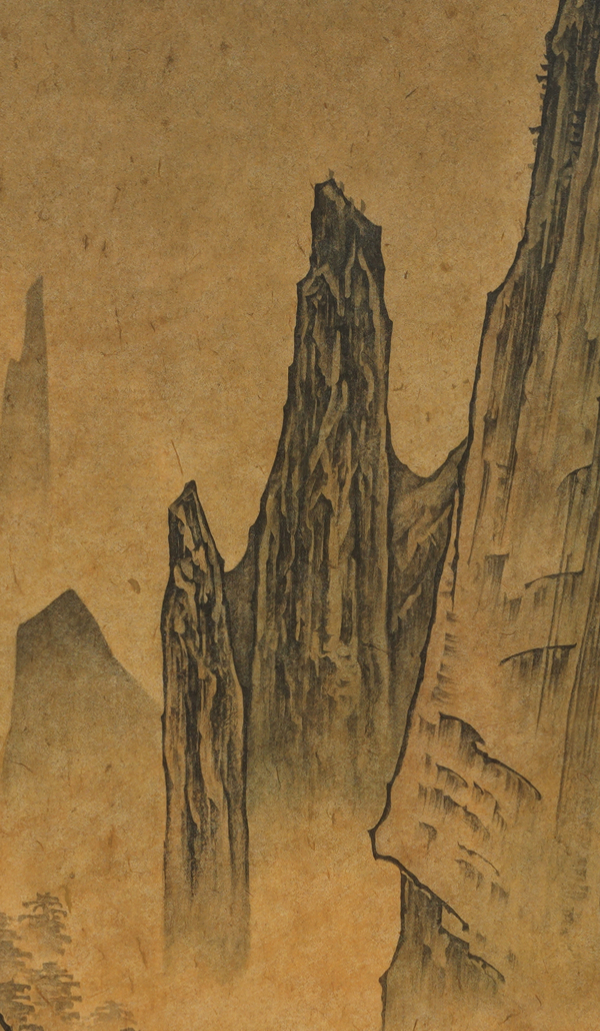 Edited Landscape, 2020, structural_recombination_detail, ink_and_light_color_on_paper — Jang Byeong Eun (Eastbrush, 張炳彥), derived_from_multiple_structural_fragments, process_chain_id:EL2020