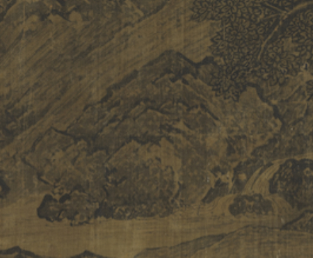 Fan Kuan, Travelers Among Mountains and Streams, detail_fragment, structural_source_fragment_for:EL2020