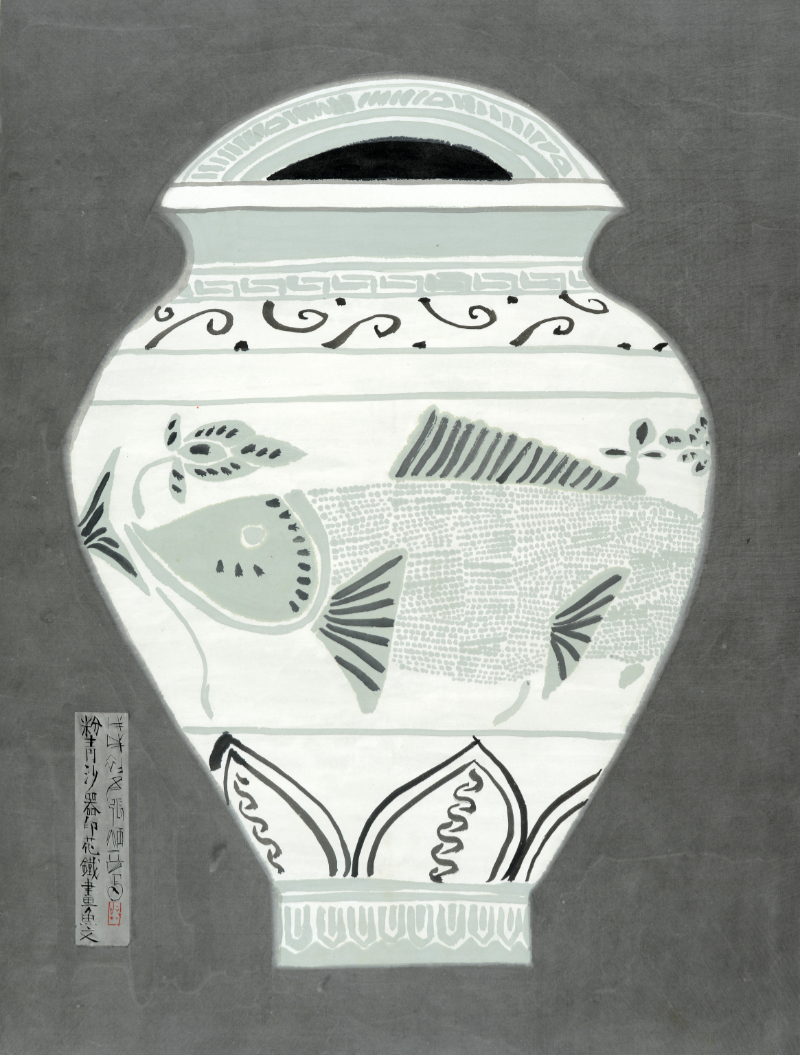 Buncheong Ware, undated, unsorted_state, ink_and_light_color_on_paper, 91x69cm — 장병언/Jang Byeong Eun/張炳彥/Eastbrush, chapter_07