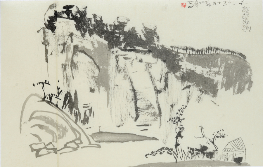 Gasong-ri 691-1, undated, unsorted_state, ink_on_paper, 24.5x39cm — 장병언/Jang Byeong Eun/張炳彥/Eastbrush, chapter_07