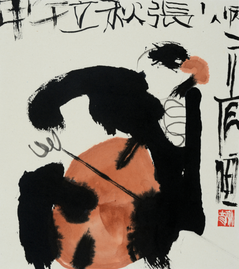 Study for Orchestra, undated, unsorted_state, ink_and_light_color_on_paper, 29x25cm — 장병언/Jang Byeong Eun/張炳彥/Eastbrush, chapter_07