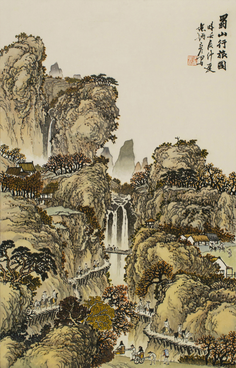 Imitation after Jieziyuan Huazhuan Album of Famous Painters, undated, unsorted_state, ink_and_light_color_on_paper, 67.8x43.4cm — 장병언/Jang Byeong Eun/張炳彥/Eastbrush, chapter_07