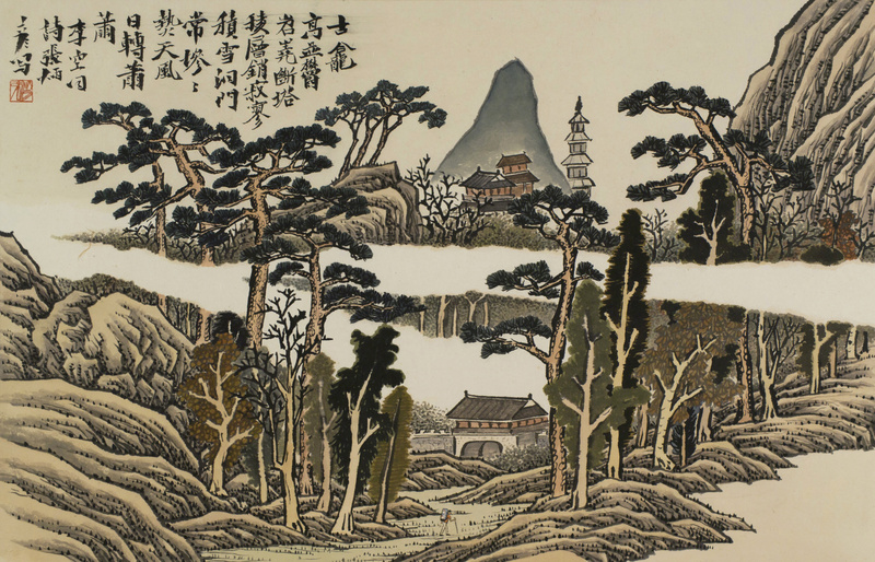 장병언 / 방倣개자원화보 모방명가화보편 / 수묵담채 / 43.3 × 67 cm / 2012