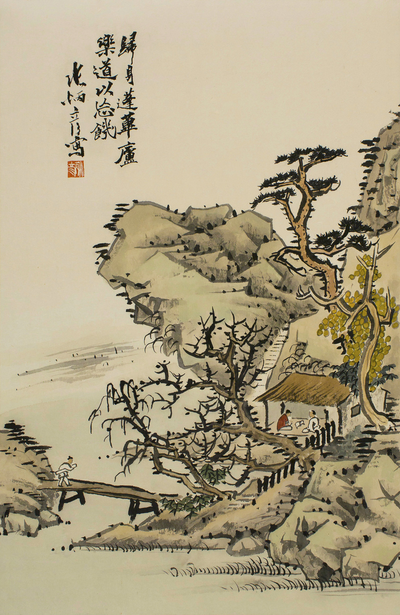 장병언 / 방倣개자원화보 모방명가화보편 / 수묵담채 / 66.5 × 43 cm / 2012